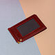 ID card cover money clip. Cover. Leather Collection. My Livemaster. Фото №6