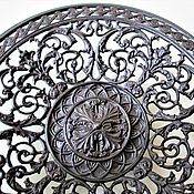 Винтаж handmade. Livemaster - original item Luxe Present Classic Plate Dish Wall decor Antiquity Style Cast iron. Handmade.