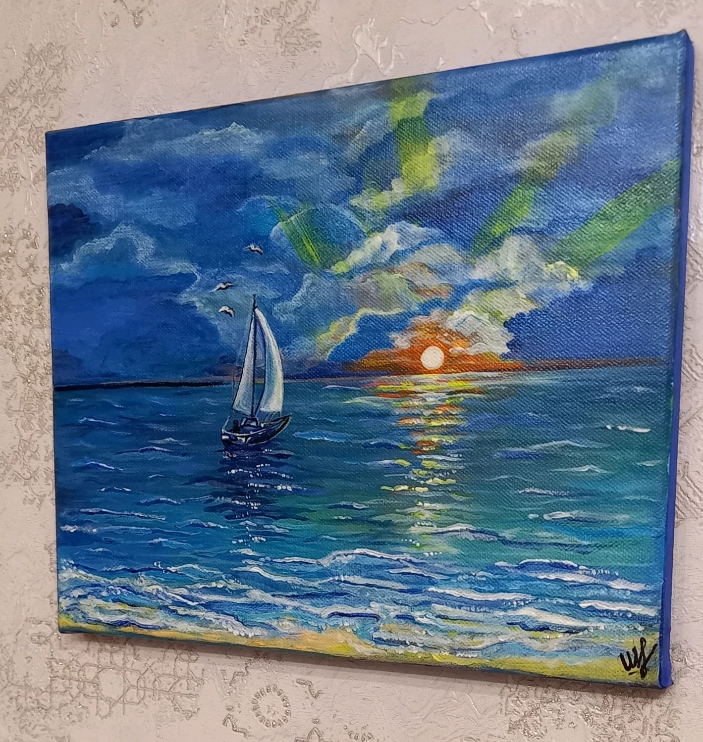 Картина "Море" в интернет-магазине Ярмарка Мастеров по цене 5000 ...