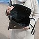 Заказать Сумка через плечо кожаная женская черная. Migoto_bags. Ярмарка Мастеров. . Сумка через плечо Фото №3