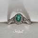 Silver ring with emerald. Rings. tira-bijou. My Livemaster. Фото №6