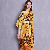 Одежда handmade. Livemaster - original item Dress from staple leopard. Handmade.