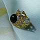 Ring with black agate in gold. Rings. CvetlanaCm (avtorbiju). My Livemaster. Фото №6