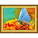 Painting flower and butterfly 'Butterfly sat on a delicate flower'. Pictures. Art-terapiya Iriny Churinoj (irina-churina). Online shopping on My Livemaster.  Фото №2