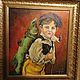 Oil painting on canvas Boy with a fish. Pictures. Netta Plans. Online shopping on My Livemaster.  Фото №2