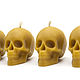 Order Beeswax candle 'Skull' set of 4 pieces. merlin-hat (Merlin-hat). Livemaster. . Candles Фото №3
