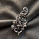 Brooch pin 'flower Bouquet', silver. Brooches. EdGems jewerly. My Livemaster. Фото №4