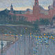  кремль пейзаж Москва река "Москворецкая набережная". Картины. Gregoryart. Интернет-магазин Ярмарка Мастеров.  Фото №2