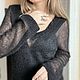 Свитер паутинка из мохера. Джемперы. Knitwork_room (Вязаные вещи в наличии и под заказ). Ярмарка Мастеров.  Фото №5
