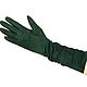 Size 7. Winter long gloves made of natural green velour. Vintage gloves. Butichok from N.. My Livemaster. Фото №4