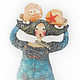Интерьерная кукла "Русалка", каркасная кукла, статуэтка. Куклы и пупсы. 'Волшебная шкатулка' (Надежда). Интернет-магазин Ярмарка Мастеров.  Фото №2