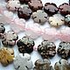 Rhodonite Jasper Rose quartz beads flowers, 20mm. Beads1. Businka (businkamag). Online shopping on My Livemaster.  Фото №2