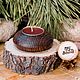 Wooden textured candle holder made of pine wood WC24, Candlesticks, Novokuznetsk,  Фото №1