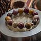 Браслет из камней «Pomegranate». Браслет из бусин. Eterica. Интернет-магазин Ярмарка Мастеров.  Фото №2