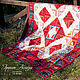 Покрывало лоскутное. Гранат Абхазии. Покрывала. LA-Design (patchwork). Интернет-магазин Ярмарка Мастеров.  Фото №2