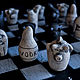 Шахматы  керамические ручной работы "Русский Лес". Шахматы. Fortochka ceramica. Ярмарка Мастеров.  Фото №4