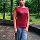 Топ из 100% льна. Топы. Алла Лебедева. Ярмарка Мастеров.  Фото №5