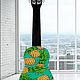 Заказать Укулеле"Ананасы"(сопрано) гавайская гитарка. Guitar & Ukulele art Studio. Ярмарка Мастеров. . Укулеле (гавайская гитара) Фото №3