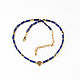 Collar de lapislázuli, collar de cadena de lapislázuli, cuentas de lapislázuli. Necklace. Irina Moro. Ярмарка Мастеров.  Фото №4