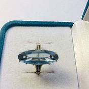 Винтаж: Кольцо серебро 875 Турмалин (корунд). Поцелуйчик.Кольцо СССР