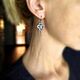 Серьги с изумрудом и голдфилдом. Серьги классические. ЖуЖа_jewelry. Интернет-магазин Ярмарка Мастеров.  Фото №2