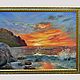 Painting seascape sunset 50/70 ' from sunset to dawn'. Pictures. Russian Oil Paintings. Online shopping on My Livemaster.  Фото №2