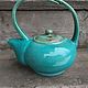 Teapot Turquoise. Teapots & Kettles. Ceramist_mamontov. My Livemaster. Фото №6