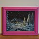 Picture miniature Christmas tree, new year's eve, 20h15, oil. Pictures. Valeria. Online shopping on My Livemaster.  Фото №2