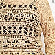 Linen openwork crochet jumper Charisma. Jumpers. talking-sweater. My Livemaster. Фото №4