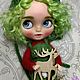 Кукла блайз. Новогодний лесной эльфик. Blythe Doll. Кукла Кастом. My_Wonderful_Blythe. Ярмарка Мастеров.  Фото №4