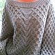  Джемпер с косами коричневый. Джемперы мужские. Sweater Star Вязание на заказ.. Ярмарка Мастеров.  Фото №5