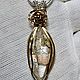 Заказать Кулон из загадочного кварца в серебре и позолоте. Ручная работа. JeweLena. Ярмарка Мастеров. . Кулон Фото №3