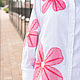 Белая Рубашка из хлопка с аппликацией из фатина. Рубашки. natalini  Женская одежда. Ярмарка Мастеров.  Фото №6