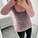 Свитер паутинка из супер кид мохера и беби альпака Италия. Свитеры. Isd_collections. Ярмарка Мастеров.  Фото №4