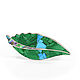 The malachite leaf BROOCH. Turquoise, Malachite, Mother Of Pearl. Brooches. ARIEL - MOSAIC. My Livemaster. Фото №6