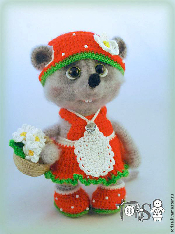 Mouse Strawberry Musetta, Stuffed Toys, Moscow,  Фото №1