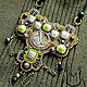 Necklace steampunk military khaki. Necklace. Handmade jewelry - Ulyana Moldovyan. My Livemaster. Фото №4
