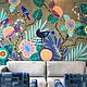 Рисунок на стене | Роспись стен | рисунок на стене тропические птицы. Декор. LANA G.. Ярмарка Мастеров.  Фото №4