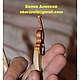 Заколка для волос. Скрипка Страдивари. Заколки. Мастерская АБВ. Интернет-магазин Ярмарка Мастеров.  Фото №2