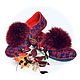 Felted women's slippers 'Isabel', Slippers, Moscow,  Фото №1