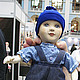 Деревянная куколка"Мальчонка в шапчонке". Куклы и пупсы. Ариша. Интернет-магазин Ярмарка Мастеров.  Фото №2