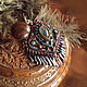 Decoration necklace (pendant) johara East Labrador pearl aquamarine, Necklace, Bryansk,  Фото №1