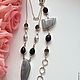 Серебряный комплект NOT BLACK из Агата, кварца и оникса. Комплекты украшений. AD Boutique. Ярмарка Мастеров.  Фото №5