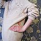 Order Cardigan Women's seamless beige (100% wool) with embroidery. Любовь (Мастерская Вязания). Livemaster. . Jumpers Фото №3