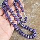 Бусы из натурального чароита, 50 см. Бусы. JewelryStudioGem. Ярмарка Мастеров.  Фото №4