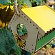 Order A bird feeder from a tree 'smile - sunflower'. Art bird feeder. Livemaster. . Bird feeders Фото №3