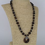 Украшения handmade. Livemaster - original item Necklace made of natural stones agate and bronze. Handmade.
