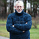 Men's sweater 'King of the North' (sea wave color), Mens sweaters, Lomonosov,  Фото №1