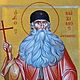 МАКСИМ ГРЕК , святой преподобный , рукописная икона, мерная икона, Иконы, Южа,  Фото №1