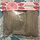 Linen washcloth with raspberry lake salt 140gr, Soap, Barnaul,  Фото №1